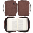 Extra Large Brown Jesus Fish Bible Cover Durable Lightweight Book Bag