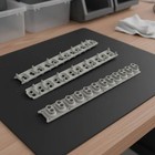 7-key Conductive Rubber Strip Long-lasting Silicone Keyboard Contact Membrane