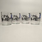  4  Texas Sesquicentennial 1836-1986 Cocktail Glass  alamo  Nasa  Sam Houston 