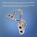 Engine Oil Cooler Hose Line Lower Pipe Assembly With Gasket Compatible With
