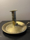 Antique Early English Chamber Stick Brass  18th Or 19th Century 5 Inches