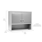 Seville Classics Ultrahd Wall Cabinet With Open Shelf -white- 36  W X 12  D X 30