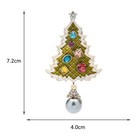 Zard Christmas Tree Pin Brooch Pendant Enamel And Multi-color Crystal Accents 