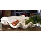Large Clam Shell Decor Tray Display Seashell Beach Bowl Indoor Realistic Accent