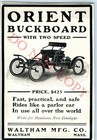 1904 Orient Automobiles Print Ad Waltham Mfg Buckboard Car Original Mass  C53