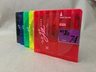Set Of 5 Axia  fujifilm  Md J z 74 Min Minidiscs Bright Colors