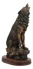 Ebros Howling Wolf Statue 10 5  Tall Alpha Wolf Pack Figurine In Faux Bronze