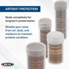 Quarter Coin Storage Tubes - 10 Pack   Archival Quality Plastic Coin Holders    