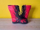 Pro Wrestling Boots  Vintage Professional Men Wrestling Shoes Tall Lace-up Boots