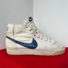 Vintage 1980s Nike Blazer High Tops Size Us 5 Rare Og Canvas Sneakers