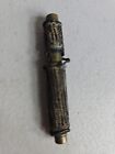 Antique Decorative Victorian Brass Civil War Sewing Needle Holder Case 110e88