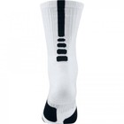 Nike Elite Crew Basketball Socks White Black Large Fits Men Sizes 8-12  3693-107