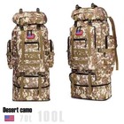 100l Military Molle Tactical Hiking Backpack Rucksack Camping Bag Outdoor