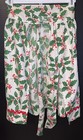 Half Waist Apron With Pocket Holiday Christmas Holly Berry Vintage