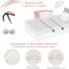 Baby Bedside Crib  Portable Travel Sleeper Bed Side Bassinet W carrying Bag  New