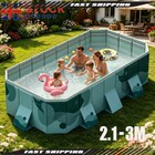 For Kids   Adults Foldable Non-inflatable Summer Swimming Pool Garden Outdoor  