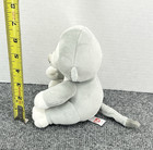 Ty Baby Pookie Grey White Monkey Plush Lovey 6  Stuffed Animal