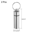 2 Pcs Metal Toothpick Holder Reusable Toothpick Case Toothpick Container Silver