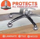 Anti-slip Dia 7 16  Office Chair Glides Bell Chair Wheels Swivel Caster Wheels