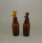 2 Old Vintage Medical Chloroform Anaesthesia Glass Drip Drop Bottle 20ml