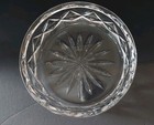 Vintage Waterford Crystal  Wine Champagne Bottle Coaster X Cross Pattern In Box