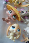 18 Pc Lot Littlest Pet Shop Lps Authentic Hasbro Bunny Lop Rabbit Variety   Hats