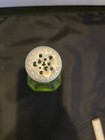 Uranium Green Depression Glass Hexagonal Salt   Pepper Shakers Pair Decorative