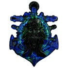 2025 Cameroon Pirates Anchor Of Command Blackbeard 2 Oz Silver Uv Enameled Coin