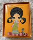 Vintage 1960 Big Eyed Girl Address Book From Japan Featuring Kitsch Illustration