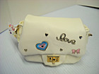 Claire s Girl s Off White Heart Love Butterfly Crossbody Purse New