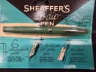 Vintage 1950s Sheaffer Tip-dip Fountain Pen Nos Sealed On Original Card