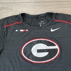Nike Dri Fit Georgia Bulldogs Mens L T Shirt Gray Short Sleeve