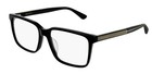 Gucci Gg0385oa 001 Shiny Black Demo Lens 55 Mm Men s Eyeglasses