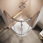 Sunny Shower 36 7  X 36 7  X 72  Corner Sliding Shower Door Enclosure Chrome