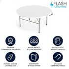 Flash Furniture Dad-154z-gg Round Folding Table  60 5  W  60 5  L  29 5  H 