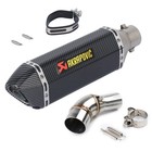 Exhaust System Mid Pipe Muffler Tips 51mm For Yamaha Yzf R3 R25 Mt-03 2014-2025