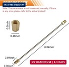 3pcs 6 Inch 3 16 Inch Stainless Steel Brake Line Kit With Fittings For Vehicles