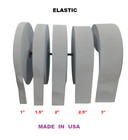 Elastic 1  1 5  2 2 5  3  Inch Wide  50 Yard  Black   White Free Shipping