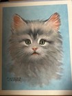 Vtg Fuzzy Kittens Set Of 3 Lithographs Florence Kroger