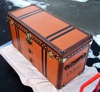 Antique Louis Vuitton Steamer Trunk   shoe Trunk 