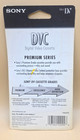 Sony Dvc Digital Video Cassette Premium Mini Dv Tape Sp 60 Lp 90   Brand New