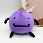 Cute Purple Plush Doll Soft Stuffed Toy Anime Style Room Decor Kids Gift