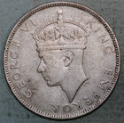 Seychelles 1939  Silver Rupee  George Vi    Xf au   90 000 Mintage Km  4