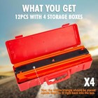 Paquete De 12  Triangulo De Advertencia Emergencia De Auto Carro Coche Camion