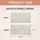 48 Packs Envelopes Vintage Aged Paper Gray Black Lines-9 X 4 Inch