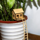 Mini Wooden Treehouse With Ladder     Plant Mini Treehouse  Miniature Flower Pot