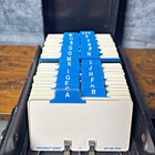 Rolodex Rc-24 Business Card File Black With Alphabetical Index
