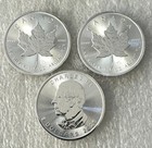 Lot Of 3 - 2026 Canadian Maple Leaf Commemorative  0 999999 Purity 