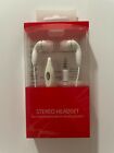 White Universal 3 5mm Earbuds Handsfree Remote Control With Mic  Stereo Headset