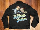 Lee Elton John Saturday Night s Alright For Fighting Black Denim Jean Jacket L